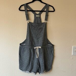 GENTLY WORN | KORI | TERRY-KNIT OVERALL SHORTS | PIN STRIPE BLUE | BOAT | LARGE